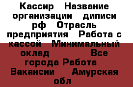 Кассир › Название организации ­ диписи.рф › Отрасль предприятия ­ Работа с кассой › Минимальный оклад ­ 16 000 - Все города Работа » Вакансии   . Амурская обл.